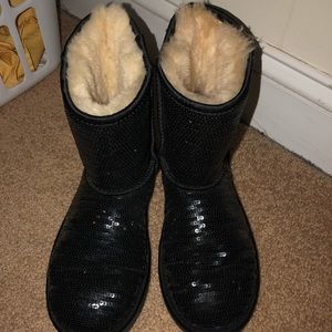 Black Sparkled Uggs